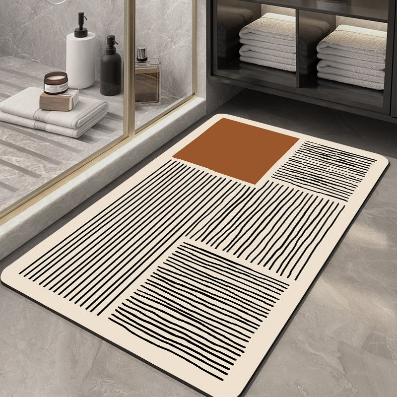 Decorative Luxe Bath Mat Bowlift