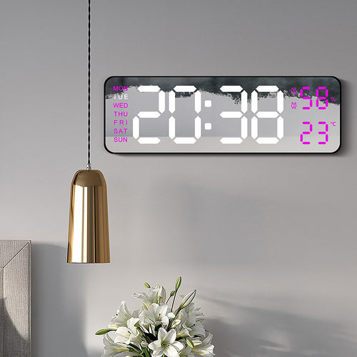 Digital Multifunctional Alarm Clock with Temperature and Hygrometer Display Bowlift