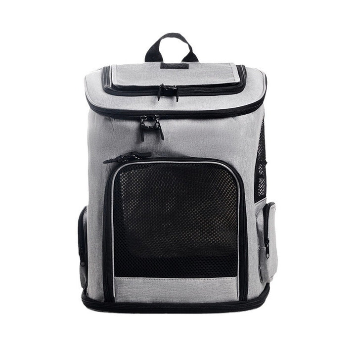Portable Pet Backpack with Breathable Mesh Inserts Bowlift