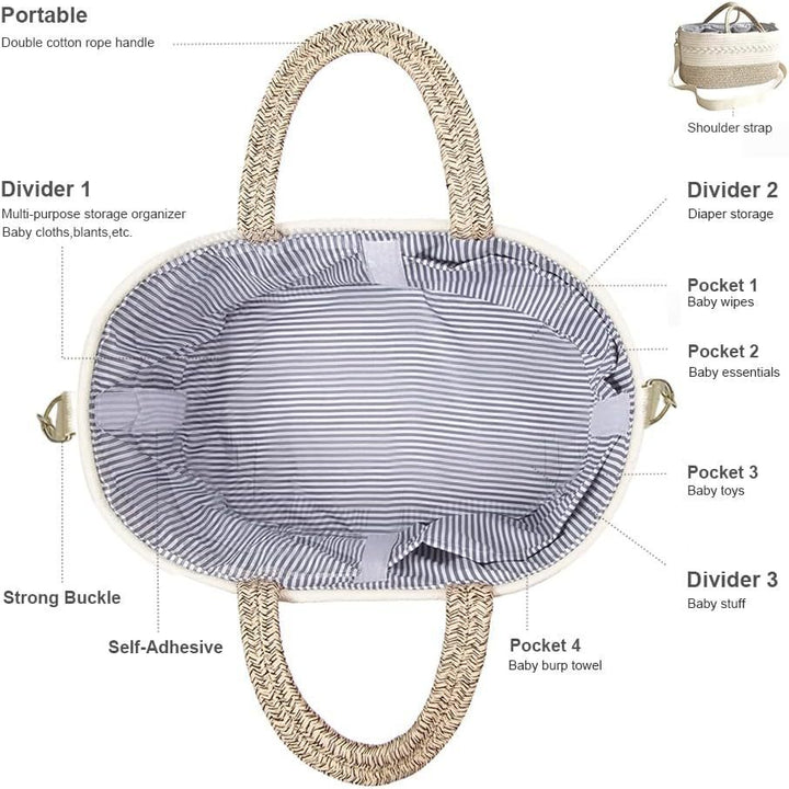 Women's versatile diaper bag with practical carrying system Bowlift