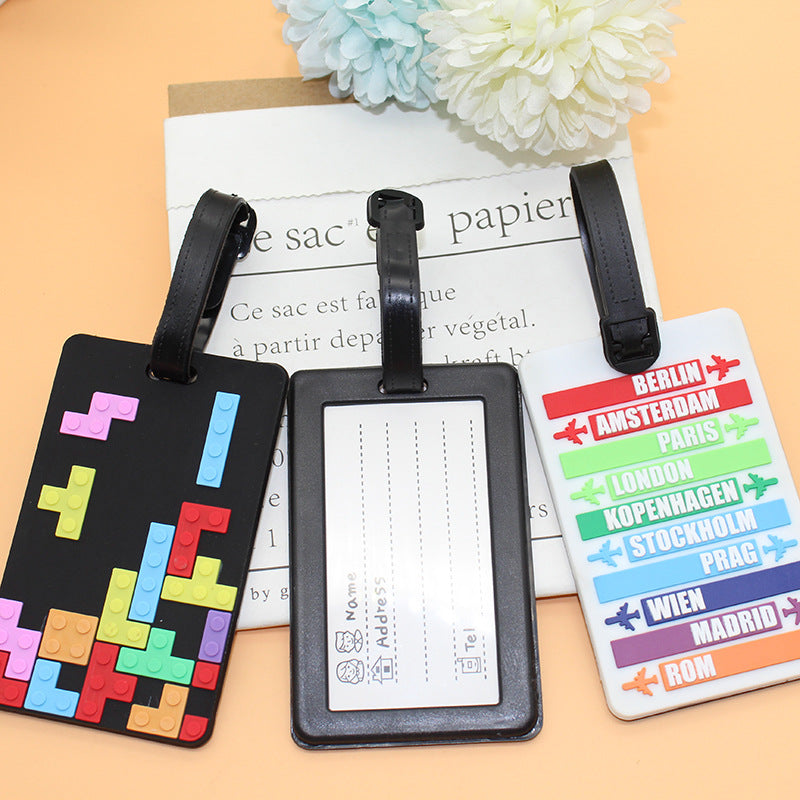 Unisex Travel-Themed Luggage Tag Bowlift