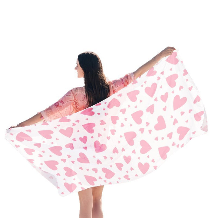 Beach towel with elegant jellyfish pattern Bowlift