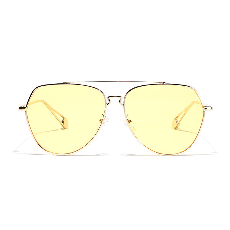 Women's aviator sunglasses with polarized lenses and elegant metal frame Bowlift