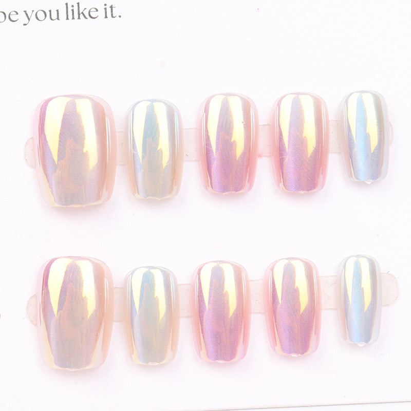 Premium Iridescent Press-On Nail Tips Bowlift
