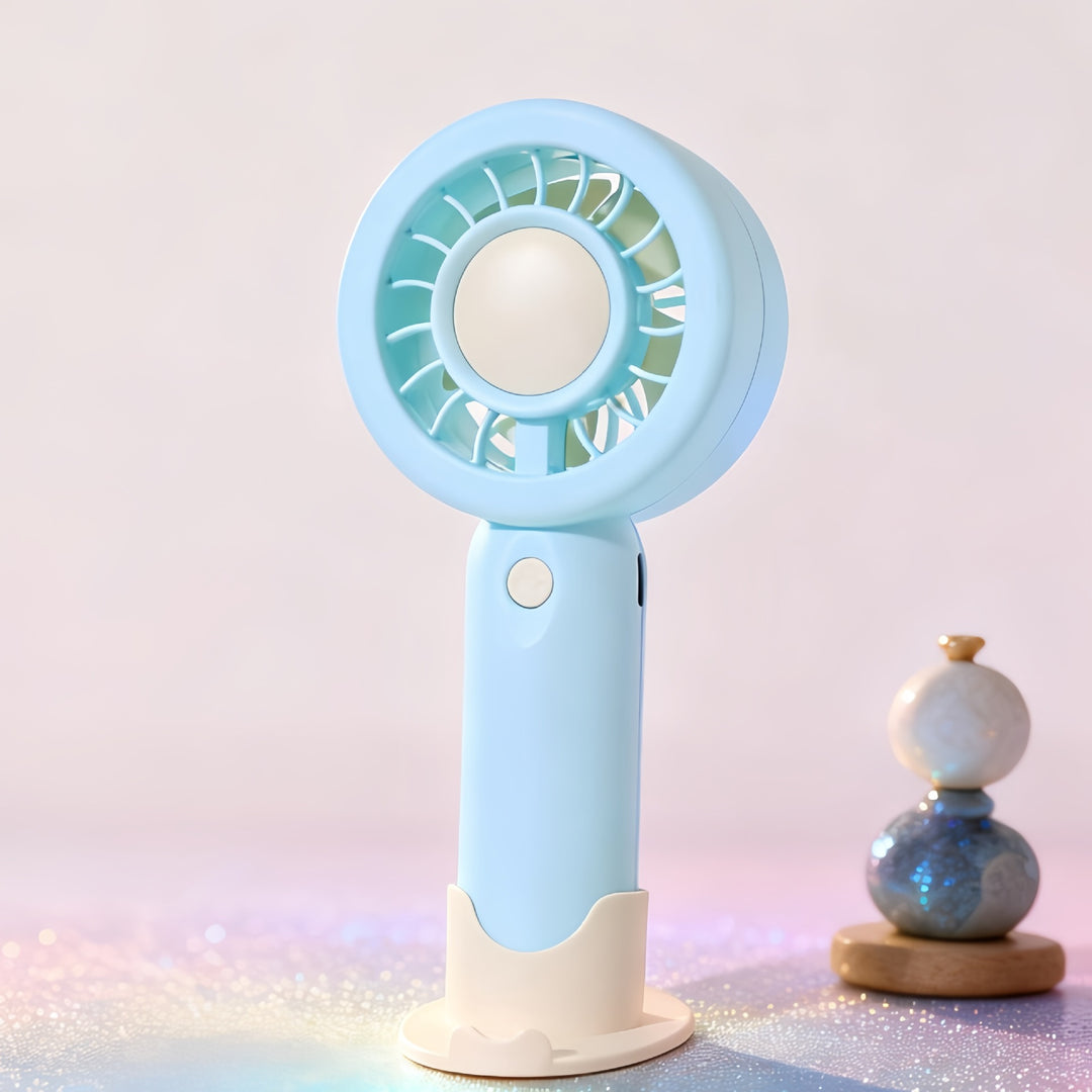 Ladies Portable USB Hand Fan with Ergonomic Design Bowlift