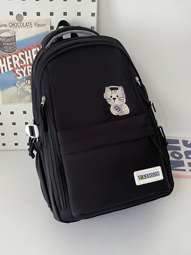 Cute Illustrated Cat Design Backpack