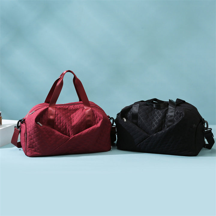 Quilted Weekender Duffel Bag