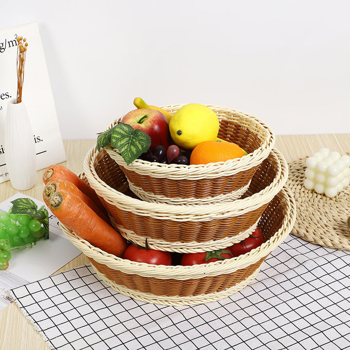 Decorative Woven Fruit Serving Bowl Bowlift