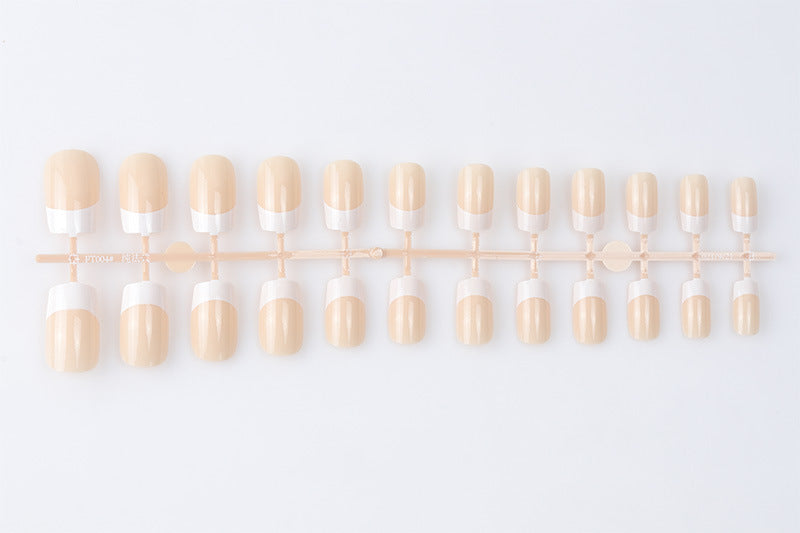 Glossy Natural-Shape Press-On Nails Bowlift