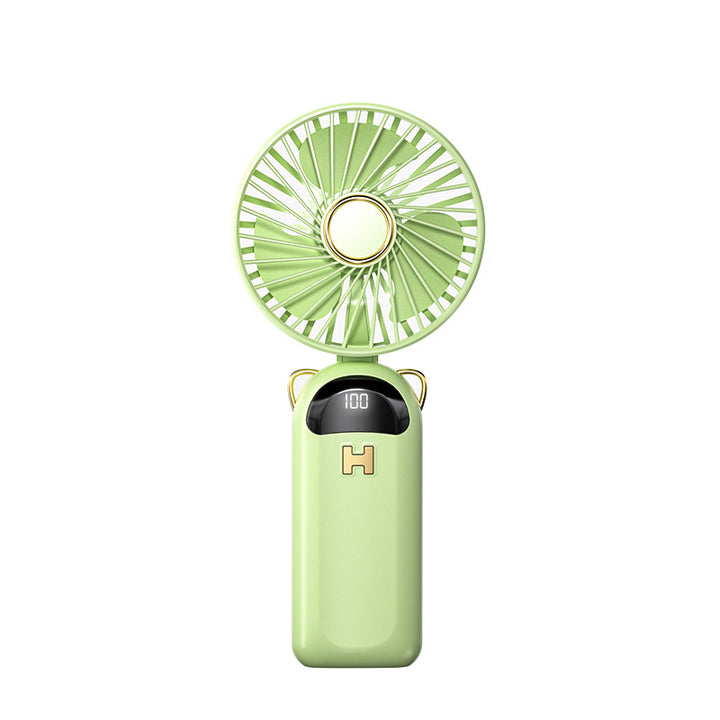 Women’s Portable Handheld Fan with LED Display Bowlift