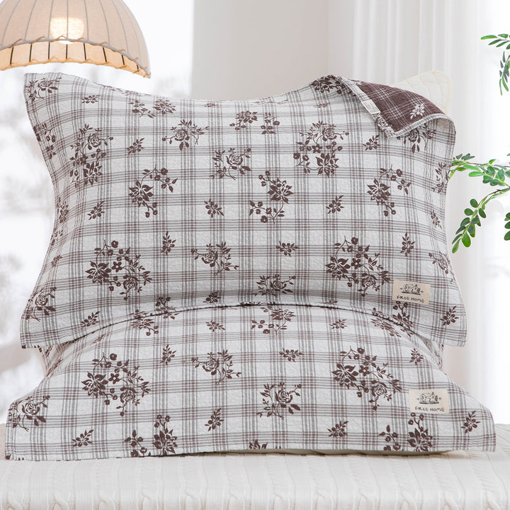 Women's pillowcase with modern checkered pattern Bowlift