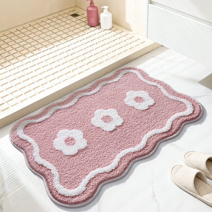 Decorative Flower Bath Mat Bowlift