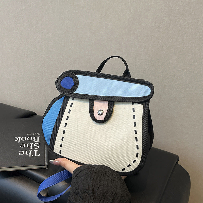 Trendy Cartoon-Style Mini Backpack Bowlift