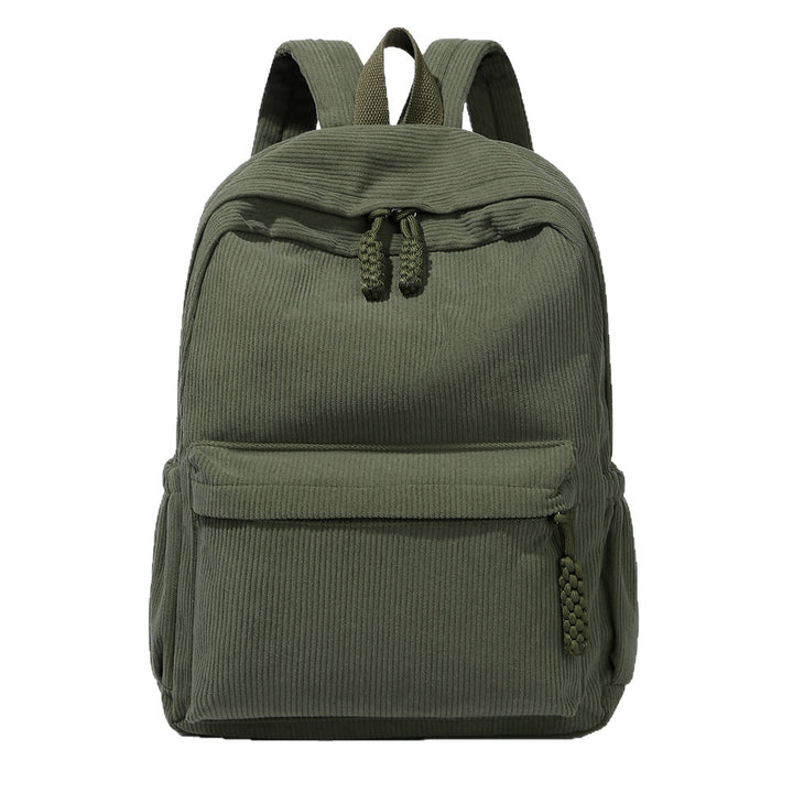 Casual Corduroy Backpack Bowlift