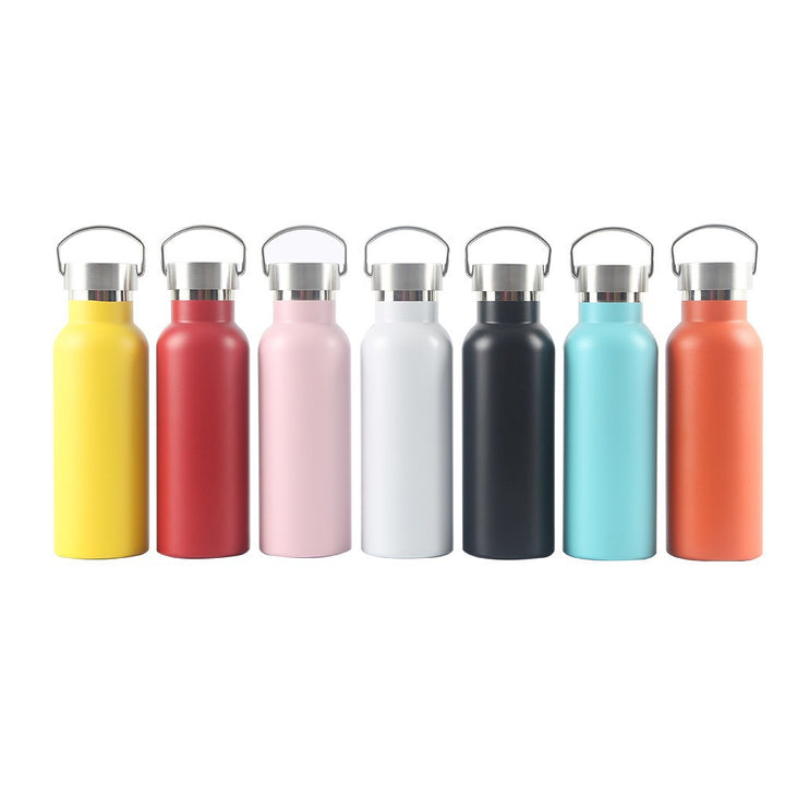 Women's high-quality thermos bottle with practical carrying handle Bowlift