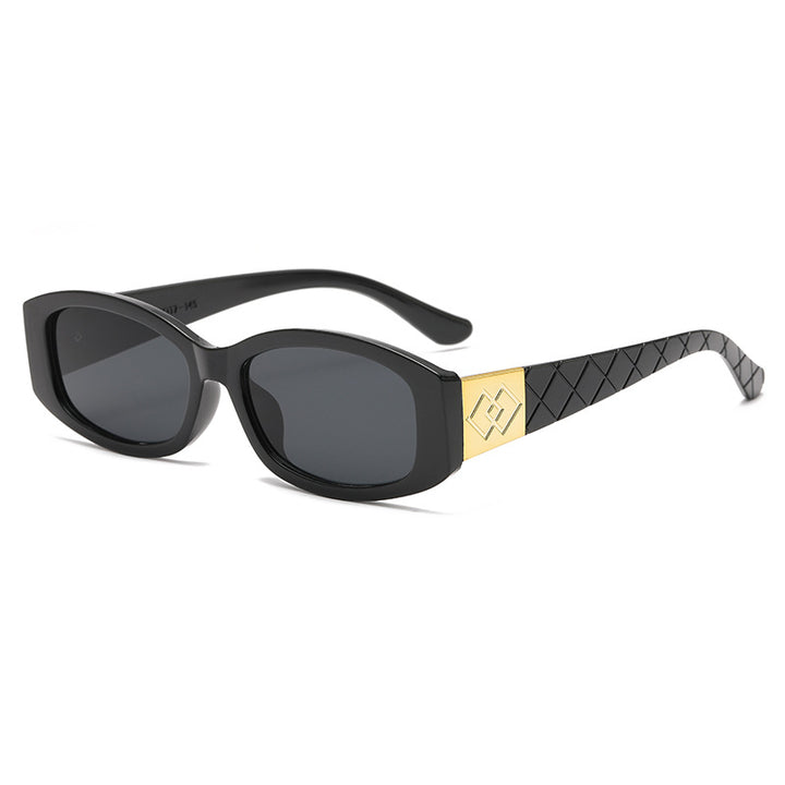 Women's modern sunglasses with unique golden frame Bowlift