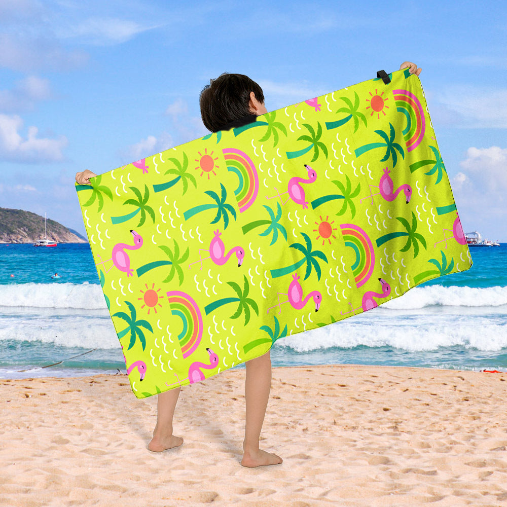 Beach blanket with colorful cupcake design Bowlift