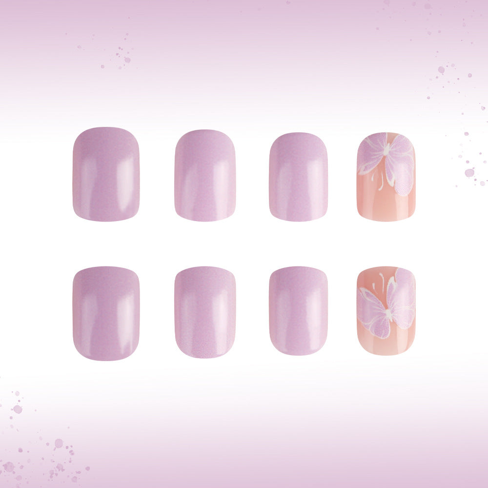 Elegant Floral Gel Nail Art Bowlift