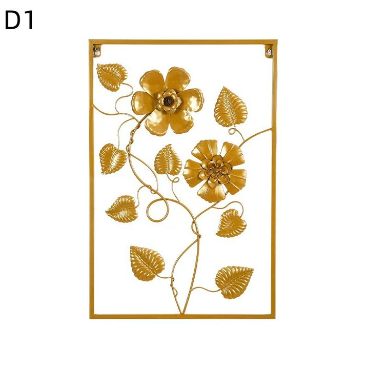 Floral Metal Wall Artwork Bowlift
