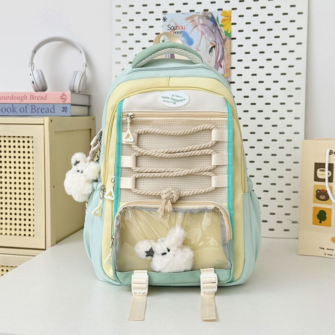 Multi-Functional Cartoon-Themed Backpack with Cute Accessories