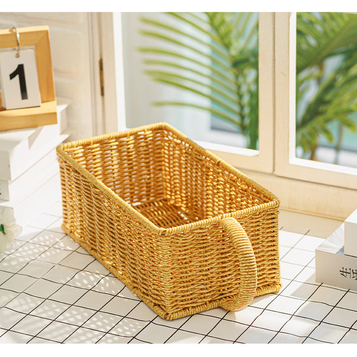 Home Storage Wicker Basket Bowlift