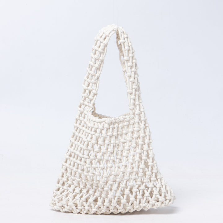 Hand-knotted tote bag with breathable structure Bowlift