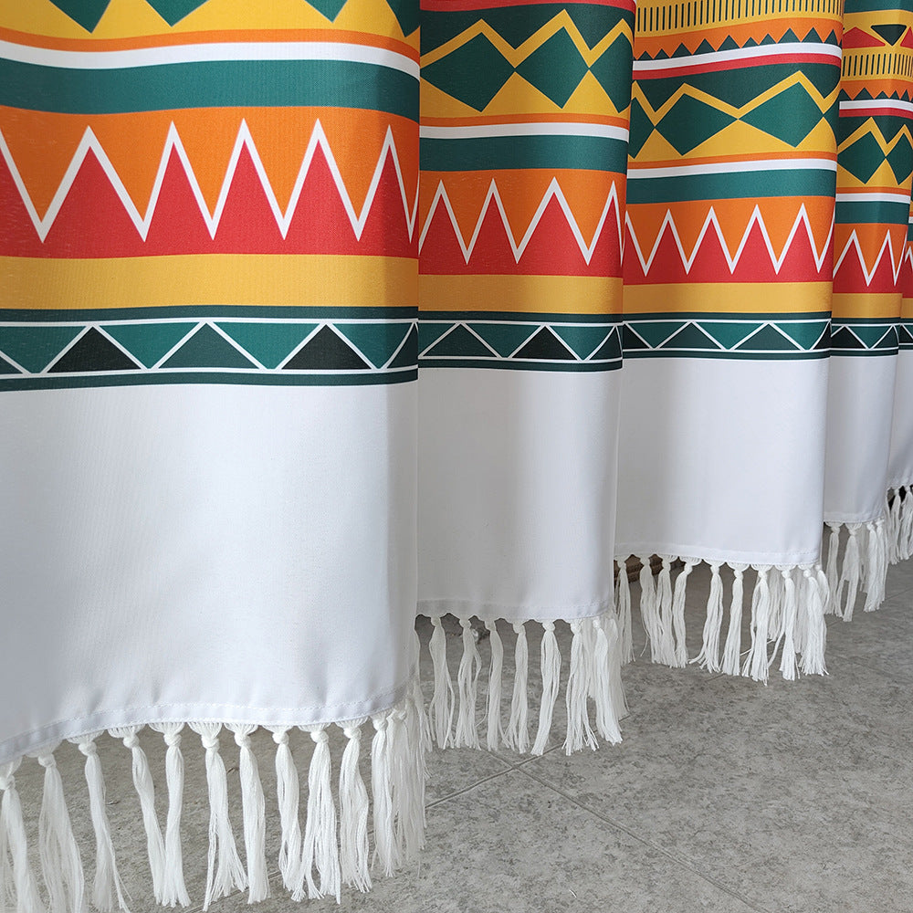 Artistic Patterned Shower Curtain Bowlift