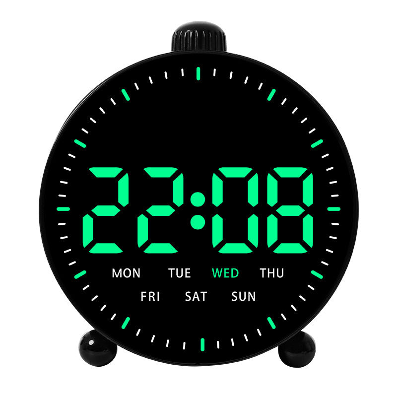 Digital desk clock with LED display and date Bowlift