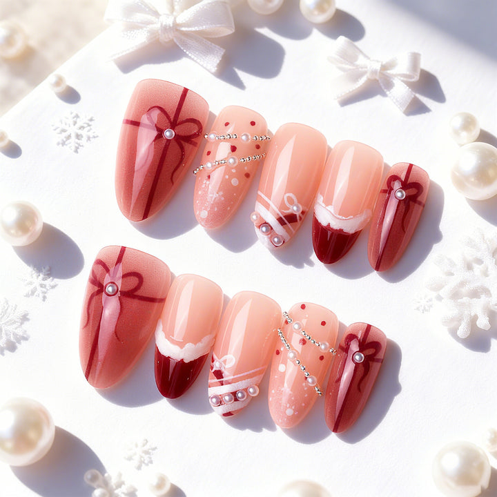 Glamorous Press-On Nail Art Set Bowlift