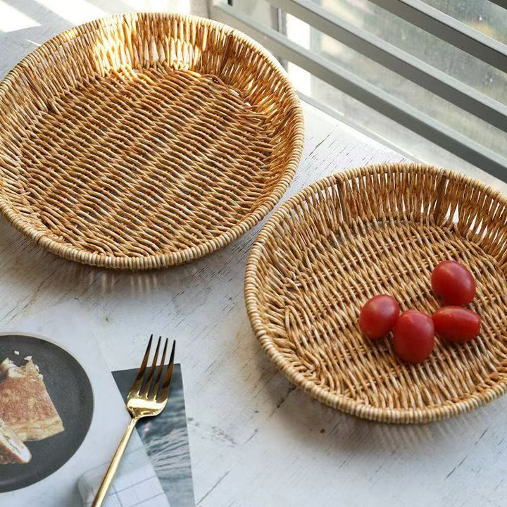 Handwoven Decorative Storage Tray Bowlift