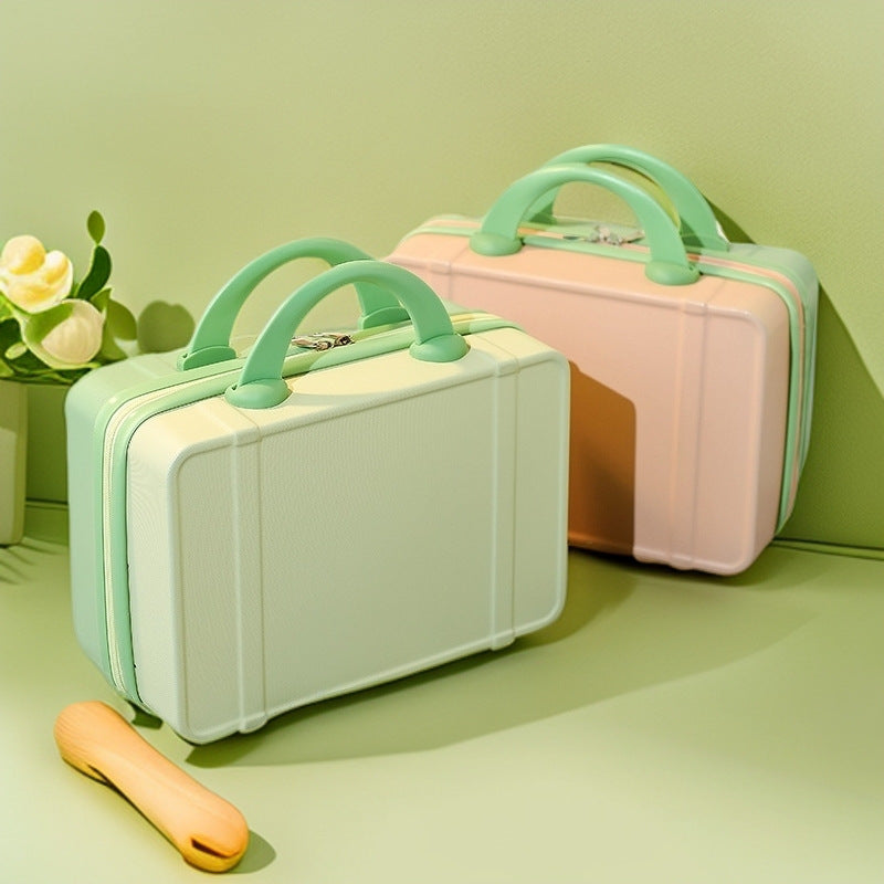 compact hard-shell cosmetic and travel vanity case with dual top handles Bowlift