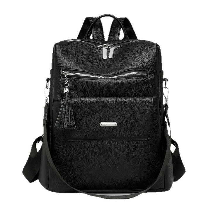 Stylish Multi-Pocket Leather Backpack Bowlift 1788673935