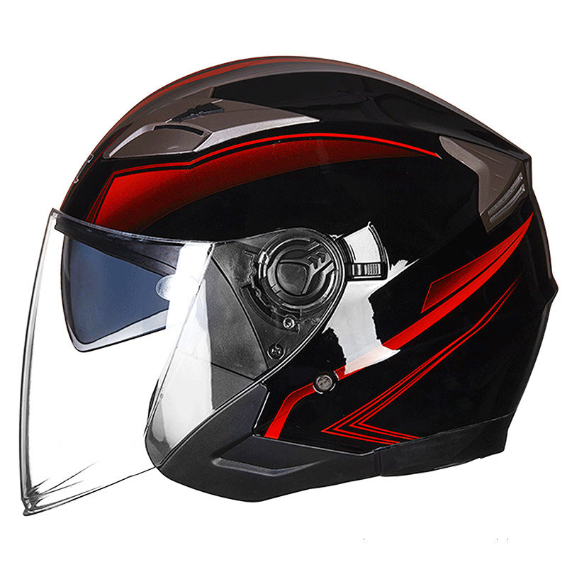 Full-Face Motorcycle Helmet with Integrated Visor Bowlift