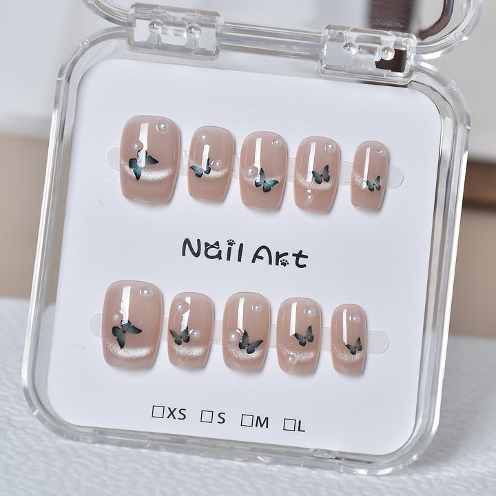 Premium Glamorous Press-On Nail Extensions Bowlift