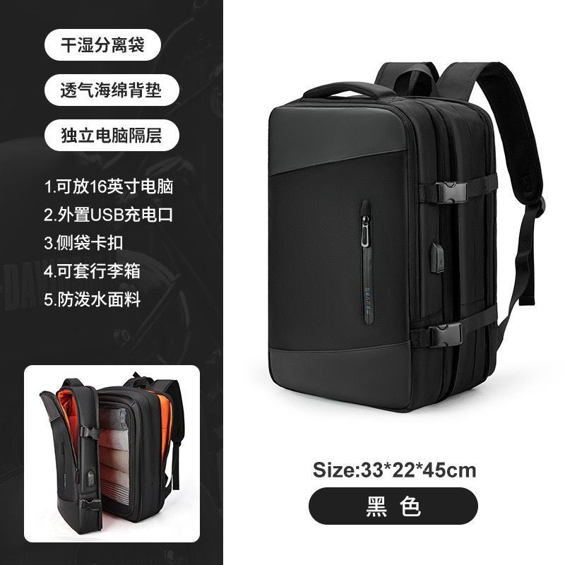 Multifunctional Laptop Backpack with USB Charging Port and Water-Repellent Material Bowlift