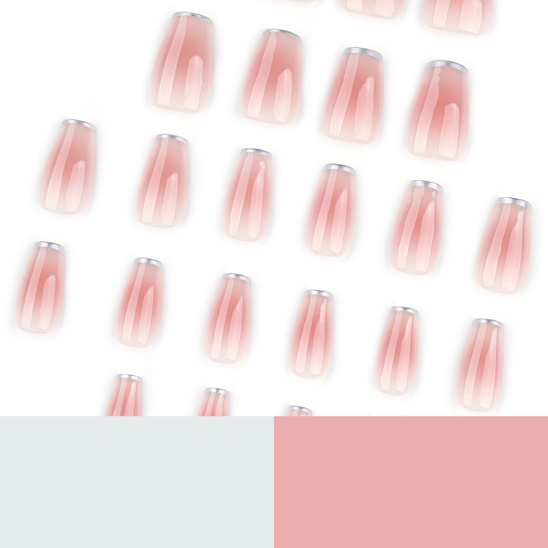 Elegant Nail Extensions with Translucent French Tip Bowlift