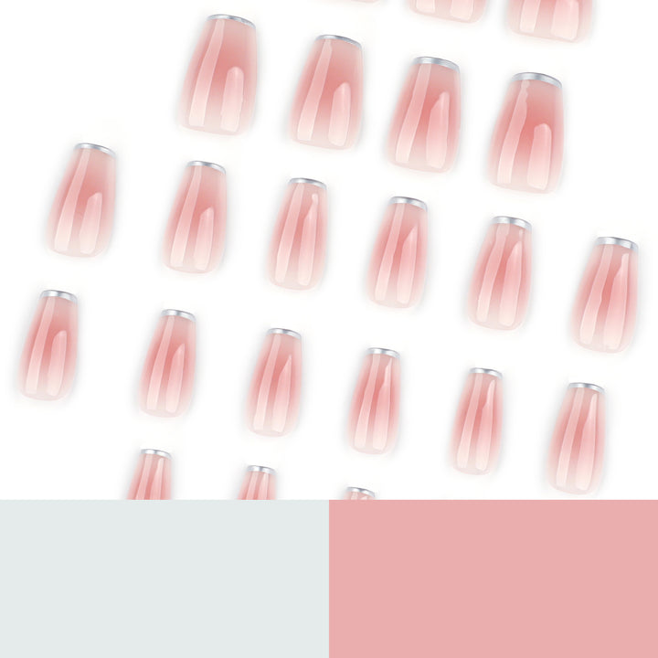 Elegant Nail Extensions with Translucent French Tip Bowlift
