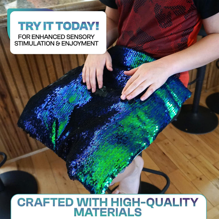 Women's Sparkling Sequin Poncho Bowlift