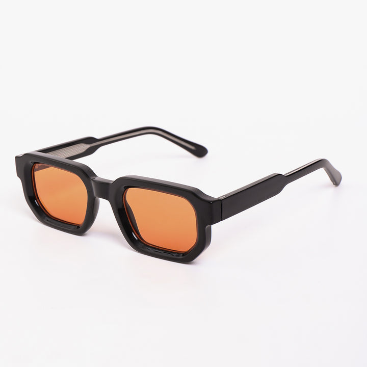 Women's sunglasses in a futuristic design with a shiny frame and fashionable lenses Bowlift