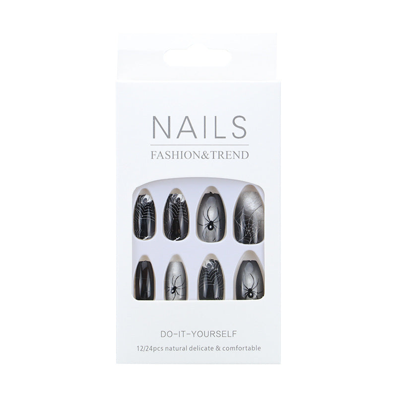 Artistic Graphic Press-On Nail Set Bowlift