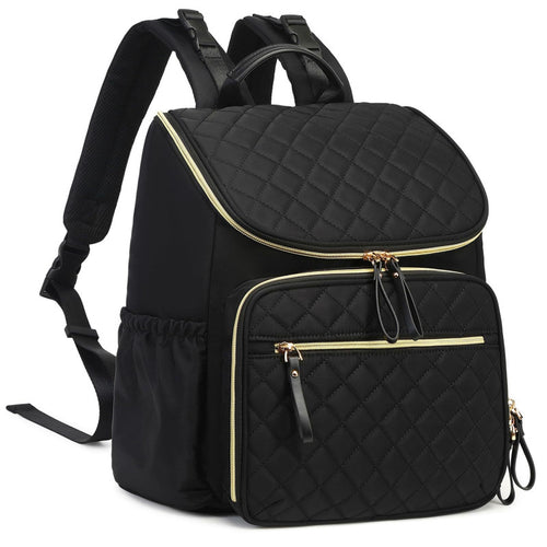 Quilted Multi-Pocket Backpack Bowlift