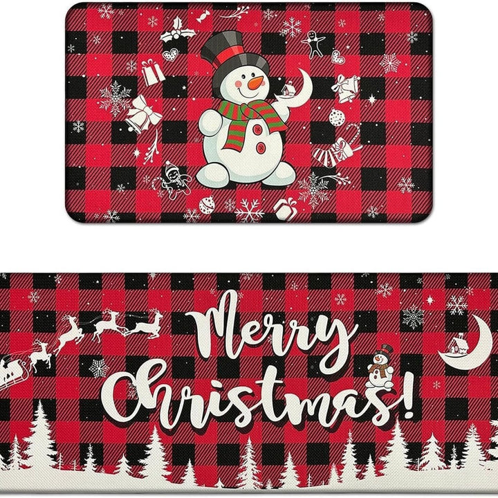 Festive Welcome Door Mat Bowlift