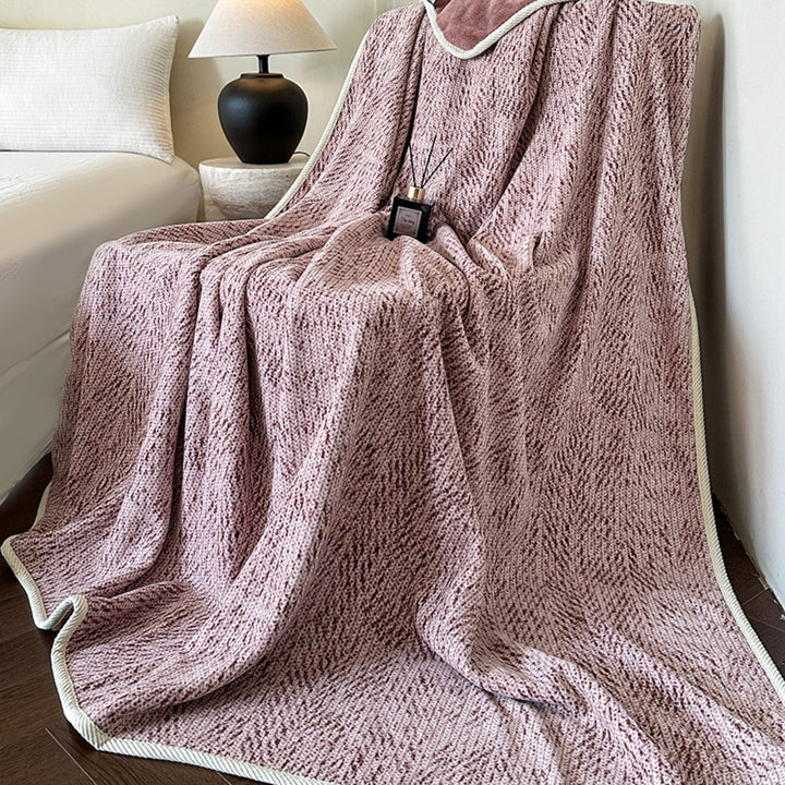 Textured Knit Fleece Blanket Bowlift
