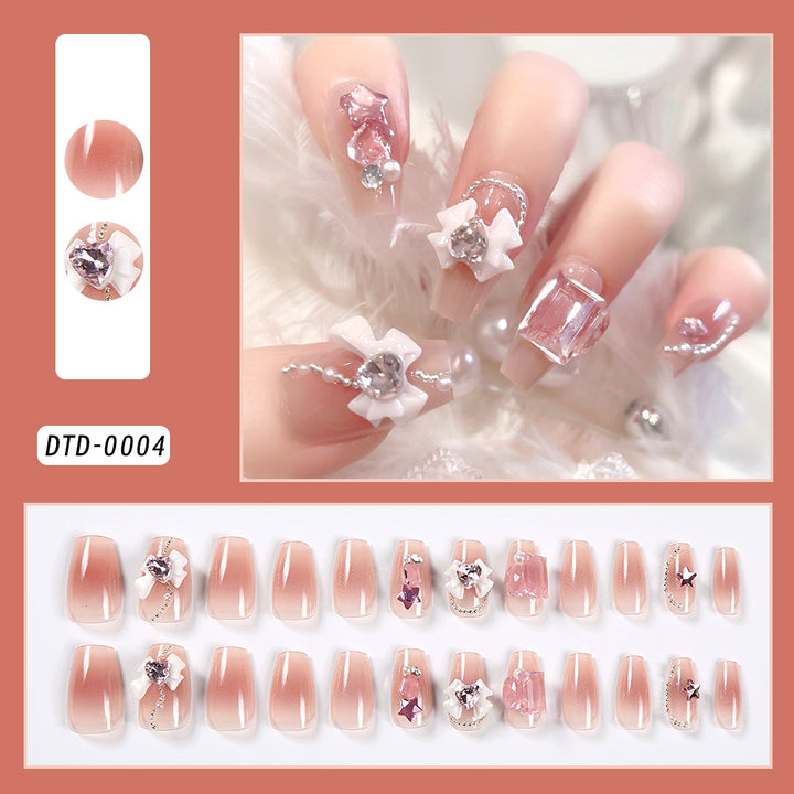 Decorative Nail Art Press-On Set Bowlift