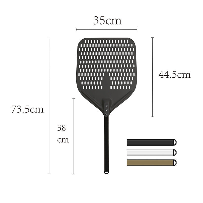 long-handle aluminum pizza peel with thin rectangular blade Bowlift