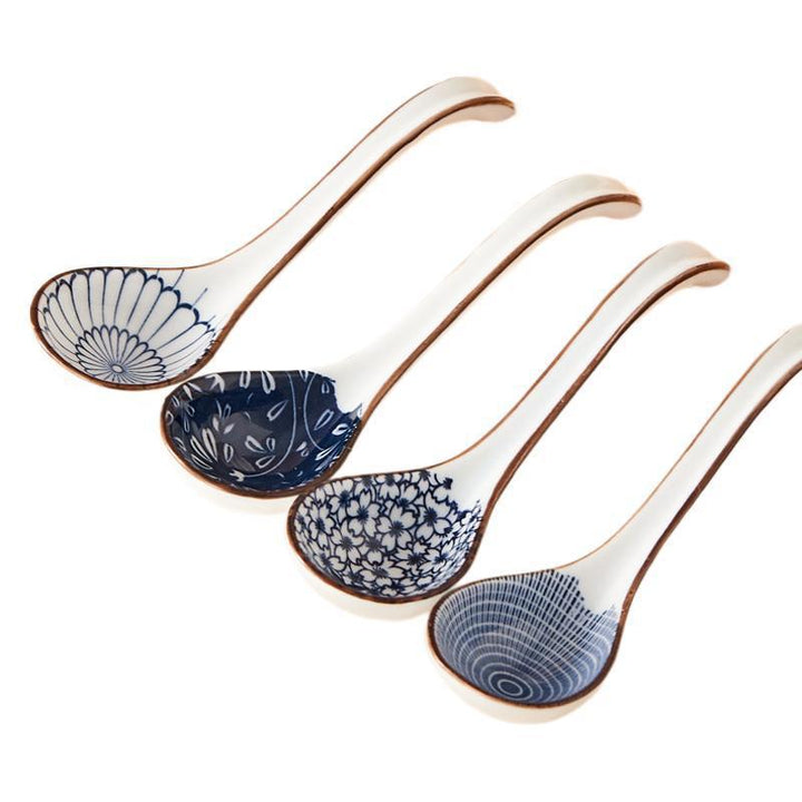Artistic Ceramic Soup Spoons Set