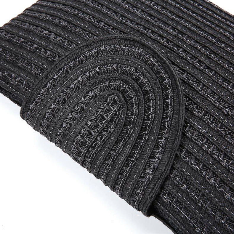 Elegant Clutch Bag with High-Quality Woven Structure Bowlift