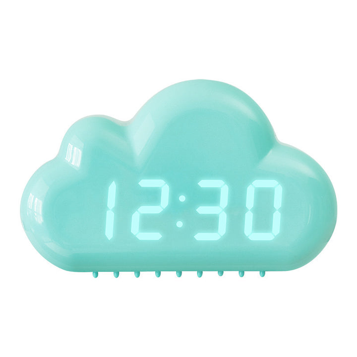 Cloud Clock with Digital LED Display Bowlift