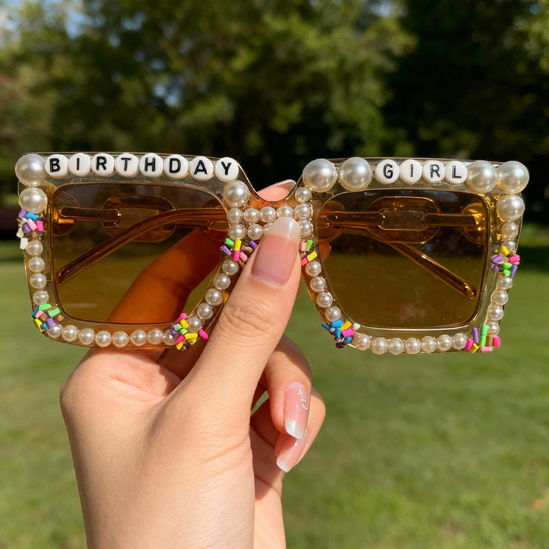 Playful Birthday-Themed Statement Sunglasses Bowlift