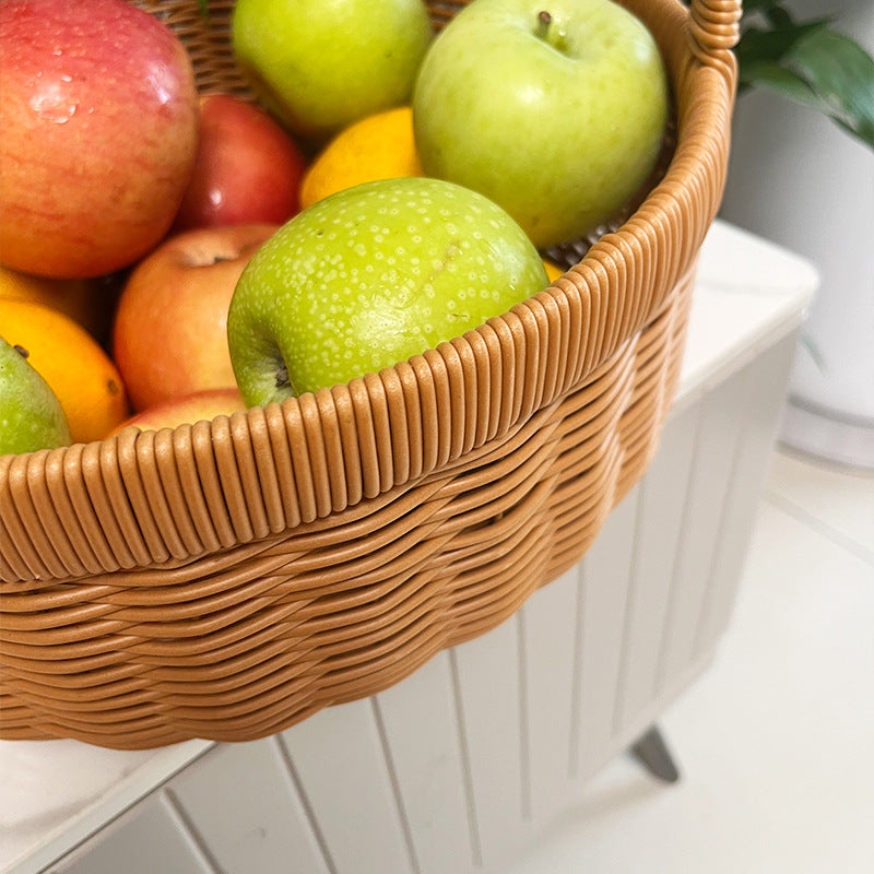 Handwoven Natural Decorative Basket Bowlift